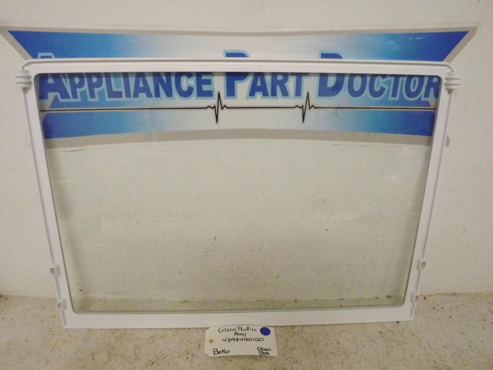 Beko Refrigerator 4398420100 Glass Profile Assy Open Box Beko Refrigerator 4398420100 Glass Profile Assy Open Box